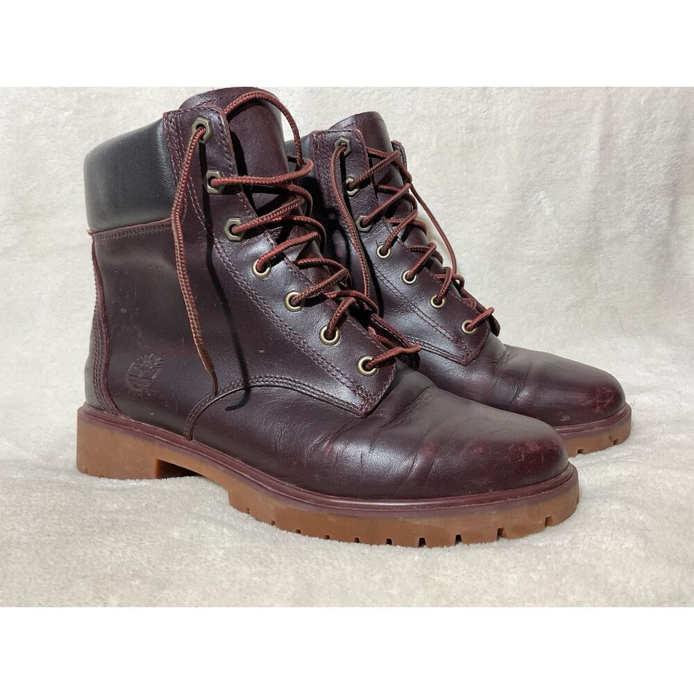Timberland Women's Leather Boots Size 6.5 A3419 A1SFD Lace Up